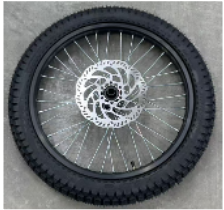 SHE7005 - Front Wheel Assembly (FRONT TIRE  +TUBE+rim stripe+Front  Wheel Assembly+front brake disc+Front Wheel Hub Cone Spacer (with  bolts)) - Eride Pro New Zealand